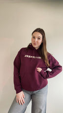 Unisex Bordeaux rood hoodie 412