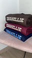 Unisex donker bruin hoodie 412